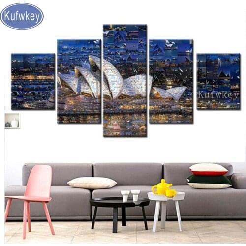 Diamond embroidery sale,Visual Illusion Sydney multi picture diamond painting full drill square,5d diamond mosaic,cross stitch