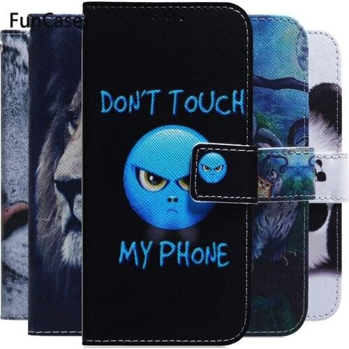 Lion Flip PU Leather + Wallet Cover For Coque Zenfone Max M1 Plus Pro ZB555KL ZB570TL ZB601KL ZB602KL ZS620KL ZE620KL Case