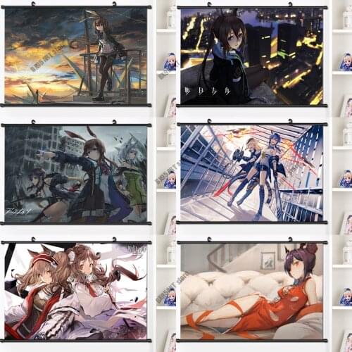Canvas Painting Wall Art Game Arknights Amiya Exusiai Ifrit Anime Posters and Prints Room Decor Pictures for Home Decoration