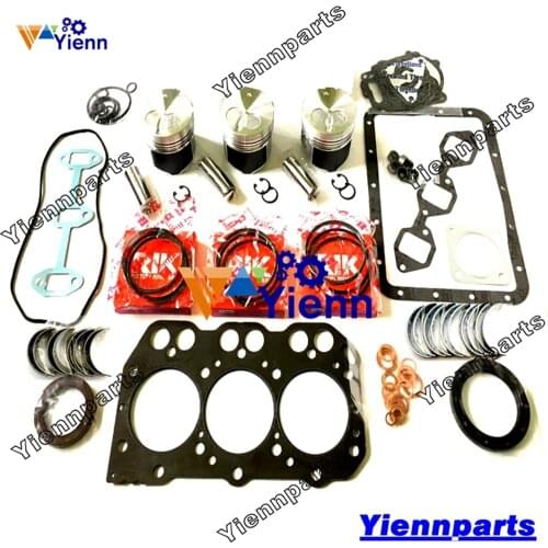 For VOLVO D1.1DCAE4 D1.1 Overhaul Rebuild Kit with Piston Ring Gasket Kit Bearing Set EC15 EC20 Excavator Engine Repair Parts