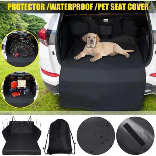 New Waterproof Dog Car Trunk Mat Hammock Boot Pet Seat Cover Barrier Protect Floor Non-slip Foldable Dirt Resistant Rear Seat