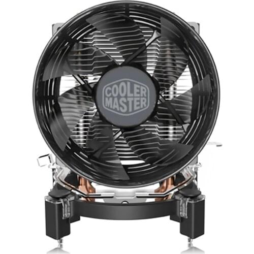 Cooler Master T20 2 Copper Heatpipes CPU cooler for Intel 775 115X AMD AM4 AM3 CPU radiator 95.5mm 3pin cooling CPU fan PC quiet