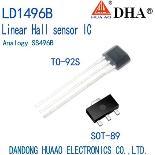 LD1496B SS496B Linear Hall sensor ASIC TO-92S SOT-89
