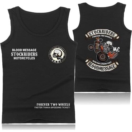West Coast Punk Skull Locomotive printed mens tank tops shirt summer gym vest bodybuilding tank top men fashion fitness clothing