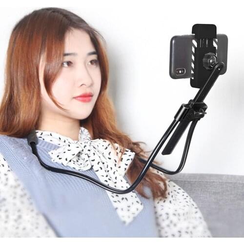 Mobile Phone Holders Flexible 360 Degree Rotation Tablets Phone Holder Hanging Neck Bracket Stand Mobile Phone Accessories 2021
