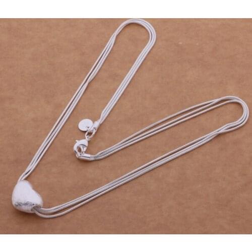 AN504 Wholesale silver plated Necklaces for women silver 925 jewelry fashion jewelry pendant /bjaakaha atwajlda