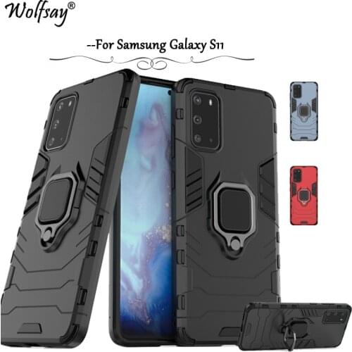 For Samsung Galaxy S11 Case For Samsung S11 Case Shockproof Silicone Cover Stand Holder Hard Phone Case For Samsung Galaxy S11