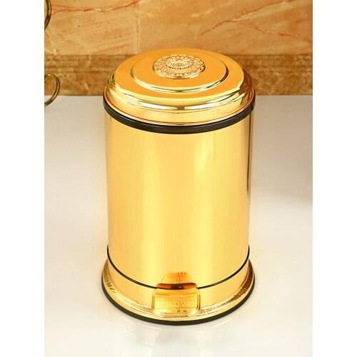 Nordic Luxury Modern Trash Can Bedroom Vintage Fashion Home Trash Bin Kitchen Creativity Minimalist Poubelle Storage BC50LJT