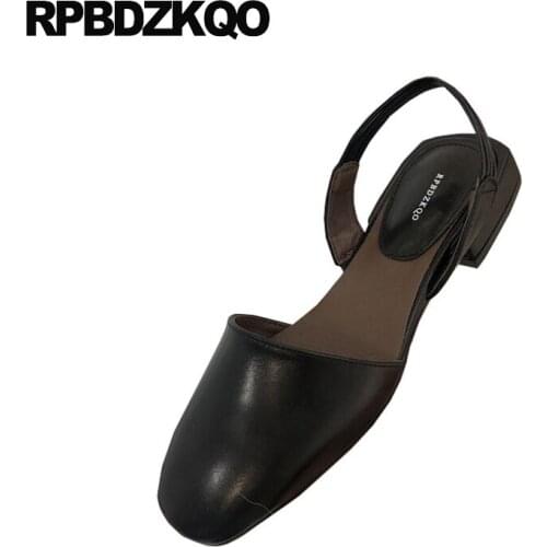 Flat closed toe korean white female ladies strap slip on black summer sandals designer holiday slingback women shoes 2019 spring