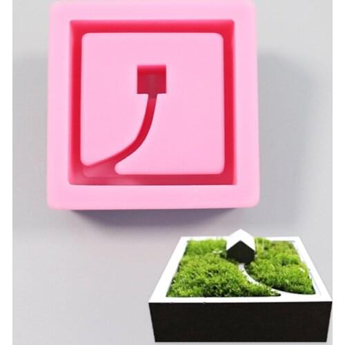 DIY 3d silicone mold new creative custom concrete flower pot vase silicone mold vase molds