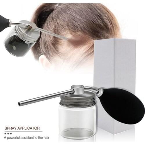 Hair Building Fibers Spray Applicator Atomizer Silicone Airbag Hair Restorer for Hair Dressing Styling Fibers Tools Kit Dropship