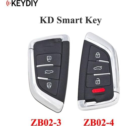 KEYDIY ZB Series Universal Smart Key ZB02-3 ZB02-4 for KD-X2 Car Key Remote Replacement Fit More than 2000 Models
