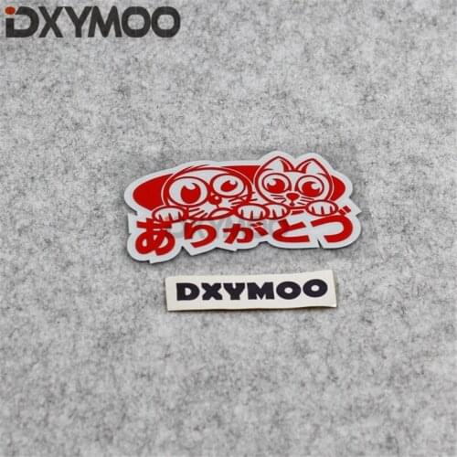 Car Styling Vinyl Decals Japan JDM Cat Racing Lucky Cat Pet Animal Auto Window Stickers