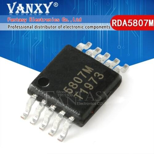 10pcs RDA5807M MSOP10 5807M MSOP RDA5807 MSOP-10 wireless stereo radio IC