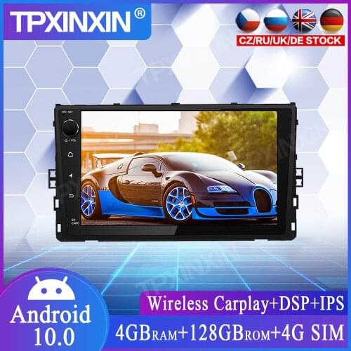 4+128GB Android 10.0 For VW UNIVERSAL 2018 Car Multimedia Player GPS Navigation Head Unit Auto Radio Audio Stereo Tape Recorder