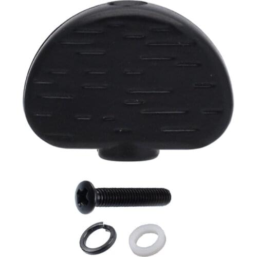 6pcs Black Wood texture Guitar Tuning Pegs Tuners Machine Heads Replacement Button knob Handle Butterbean Cap tip