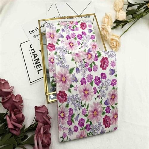 33*33cm 20 Pcs/lot Color Printing Napkin Paper Towel Flower and Grass Restaurant Folding Mouth Towel Tissue Paper Decoration