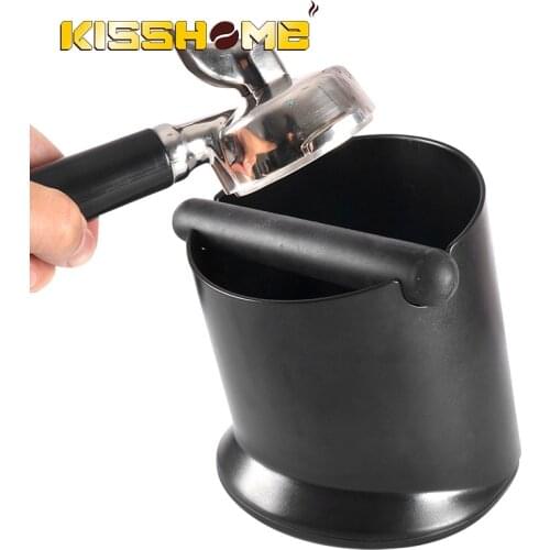 Double Layers Coffee Knock Box Creative Tilt Design Mini/Large Capacity Knock Box Manual Grinder Household Coffee Accessories