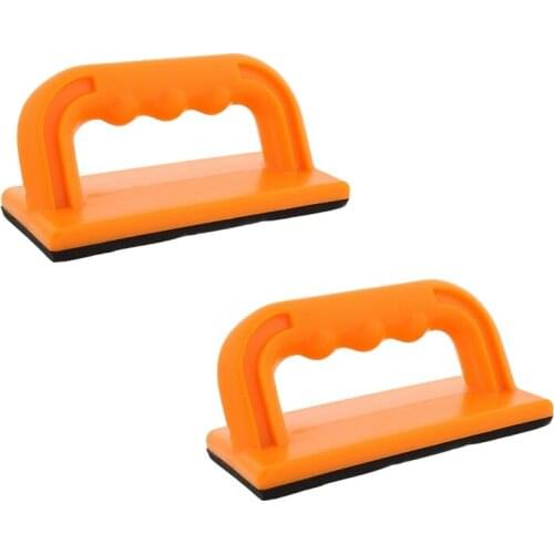 GTBL Wood Cutting Push Up Stick Block 2-Pack Set – Angle Handle Foam Pad Holder Blocks For Cutting On Jointer, Table Saw