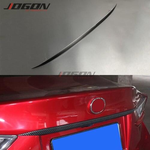 Real Carbon For Lexus RC200 300 350 RC F SPORT 2015-2018 2019 Car Styling Rear Logo Trunk Lid Tailgate Moulding Trim Accessories