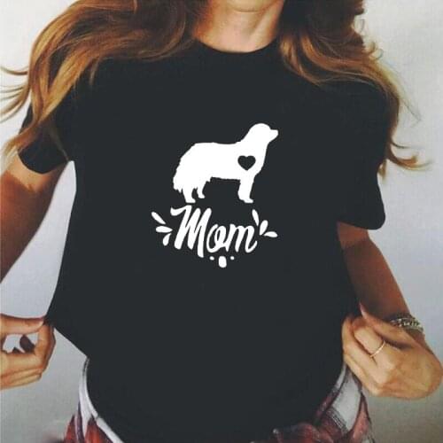 Summer Tshirt Harajuku Cotton Tee Shirt Femme Funny Bernese Mountain Dog Mom Print T Shirt Women Tops Casual Camiseta Mujer