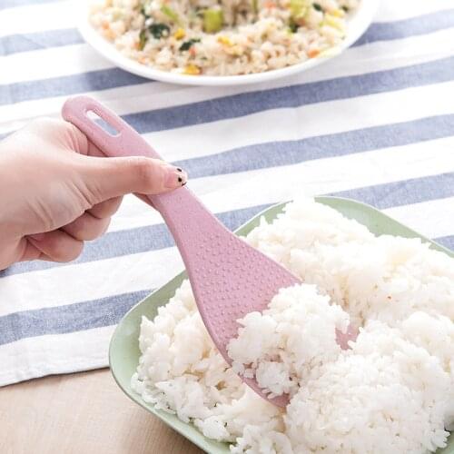 Wheat Straw Rice Spoon Handle Rice Cooker Rice Shovel Kitchen Supplies Home Decoration Accessories