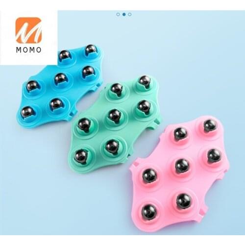 Massager Seven-Ball Push and Rub Abdomen Abdominal Massager Massage Foot Roller Massager Manual Tool Dredge Meridian Brush
