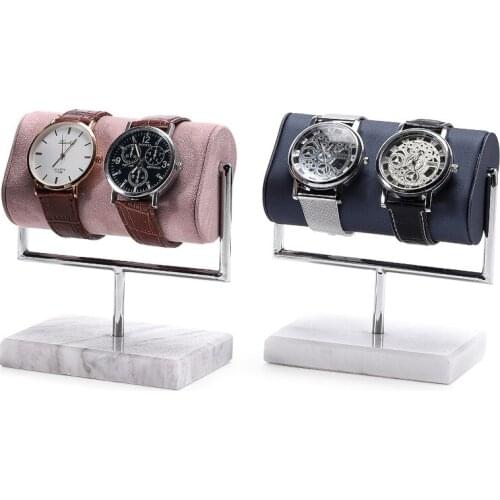 New watch display stand, metal watch stand, marble base, watch stand, creative watch storage