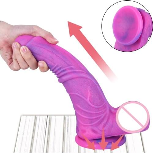 New Huge Dildos Liquid Silicone Giant Realistic Penis Anal Butt with Suction Cup Big Soft Penis Sex Toys For Women Soft Big Dick