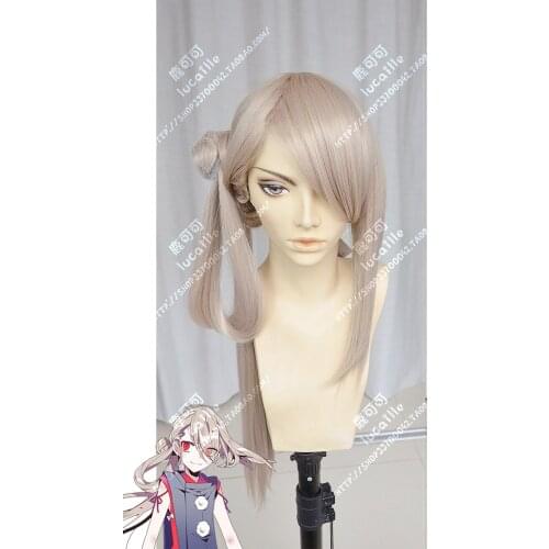 Anime Touken Ranbu Online Imanotsurugi Cosplay Wigs Long Straight Heat Resistant Synthetic Hair Wig + Wig Cap