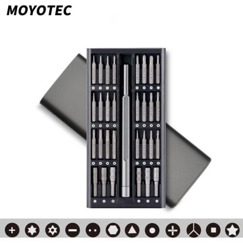 MOYOTEC 63 In 1 Precision Screwdriver Set Multifunction Magnetic Torx Hex Screwdriver Bit Set for Phone Computer Repair Tools