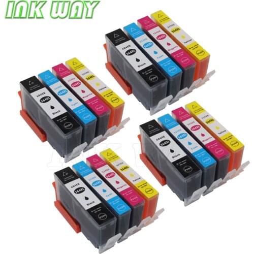 INK WAY 16pcs 4 color replacement cartridge for HP364XL forHP Photosmart 5510, 5512, 5514, 5515, 5520, 5522, 5524, 4622, 6510