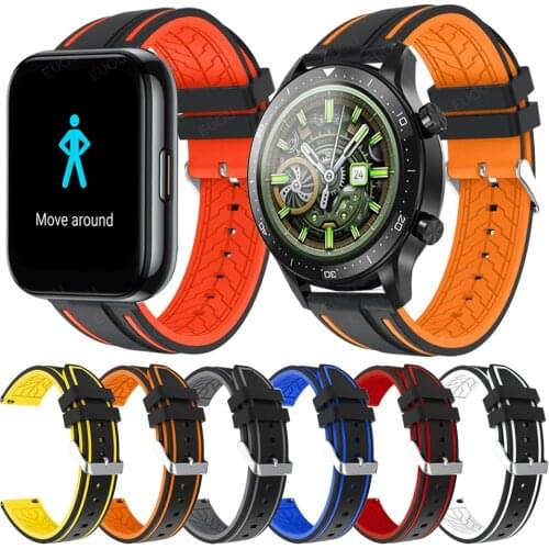 Sports Rubber Silicone Band For Realme watch S 2 Pro Smartwatch Strap Quick release Wristbands Watchband Replacement Accessories