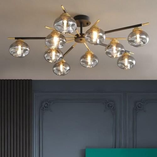 Dining room LED chandelier light luxury modern minimalist dining room chandelier