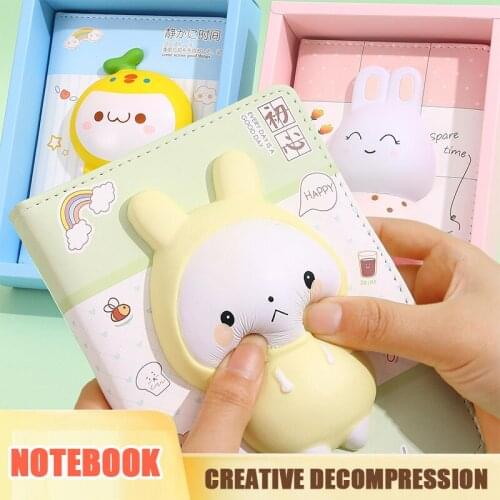 Slow Rebound Creative Decompression Notebook Cartoon Notebook Student Prize Decompression Notebook Cute Hand Ledger Diary