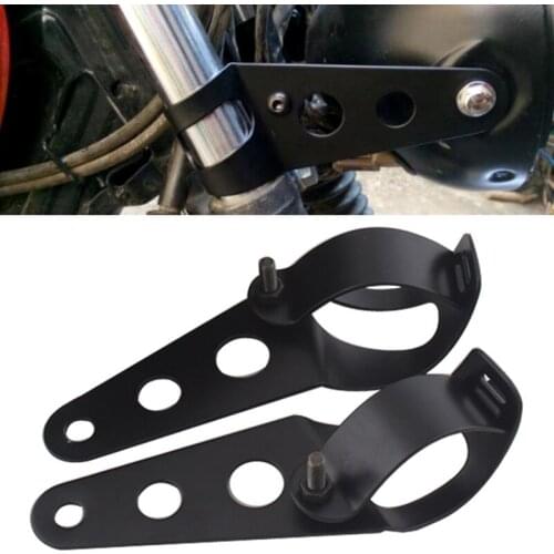 Motorcycle Headlight Bracket Universal Mount Stand Support For Yamaha Triumph Norton Bobber Cafe Racer