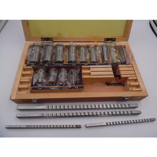 22pcs Keyway Broach Bushing Shim Set Metric System 12-30 HSS Keyway Tool for CNC Top Quality