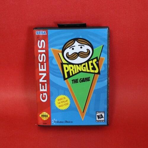 Pringles 16 bit MD Game Card For Sega Genesis Mega Drive With Retail Box