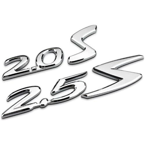 1X 2.0s metal car stickers m3 displacement stickers personalized decoration stickers