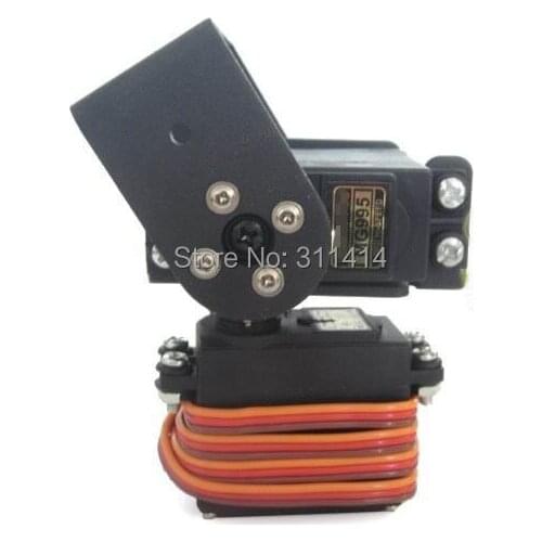 2 DOF Short Pan And Tilt Robot Joint With MG995 Servos Sensor Mount Kit For Arduino Robot Wholesale + Free Shipping