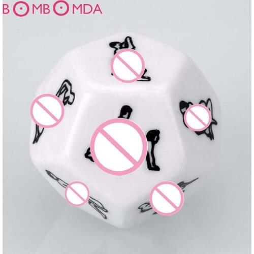 2pcs/set 12 Sides Love Posture Adult Dice Adult Games Fetish Sextoys Romance Erotic Craps Dice Foreplay Toys Sex Toys for Adults