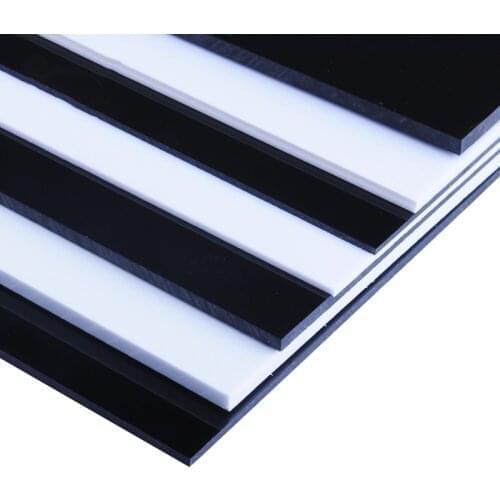 2pcs White 200mm*250mm DIY Plastic ABS Styrene Flat Sheets Model Building Material 0.3-5mm thickness