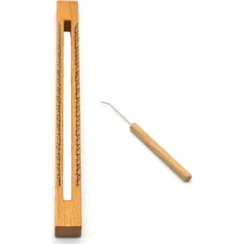 36 Pins Wooden Knitting Loom Board Hook Needle DIY Craft for Sock Hats Scarves E56C