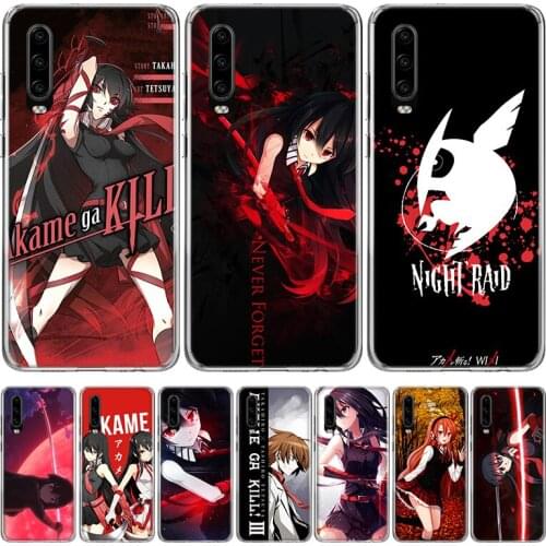 Akame ga KILL! Anime Phone Case for Huawei P40 P30 P20 Mate 30 20 10 Pro P10 Lite P Smart Z + 2019 Gift Coque Cover Capa