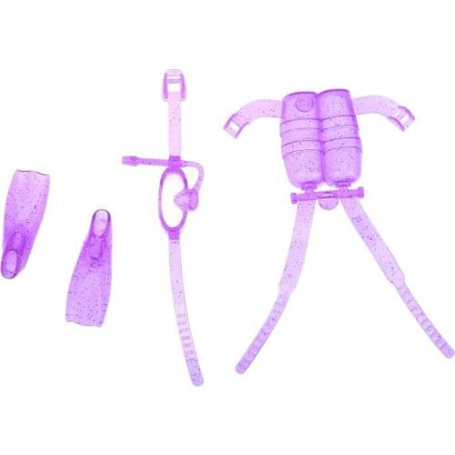 4pcs/Set Dolls Accessories Diving Equipment Clothes Shoes Glasses Kit for Kids Dollhouse Play Toys Children Dolls Pretend Play