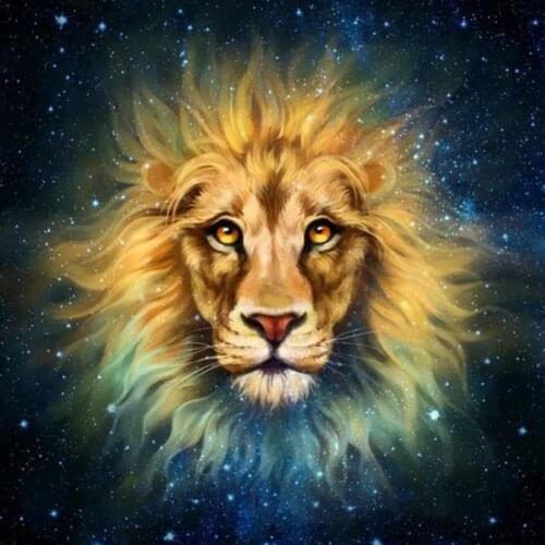 New 5D DIY Full Square/Round Diamond Painting Animal Male Lion 3D Embroidery Cross Stitch Rhinestone Mosaic Home Decor Art YC46