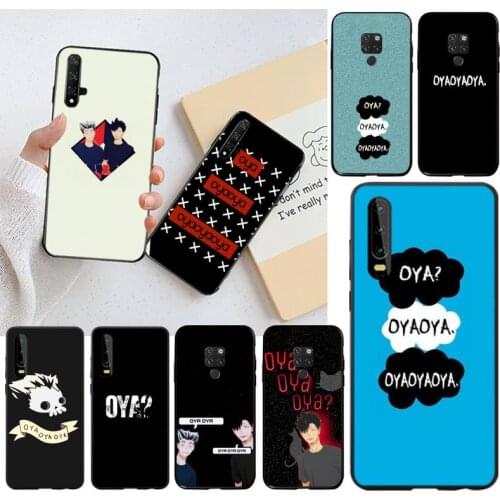 Oya Oya Oya Haikyuu DIY Printing Phone Case cover Shell for Huawei P40 P30 P20 lite Pro Mate 20 Pro P Smart 2019 prime