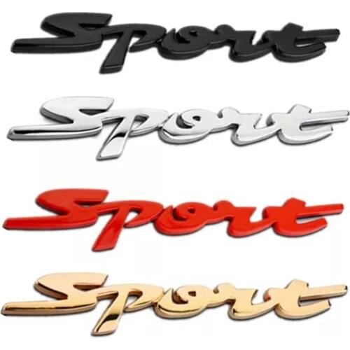 Piece 3D Sport metal car stickers, Emblem badges car styling Logo outer decoration car-styling decals letter auto accessories