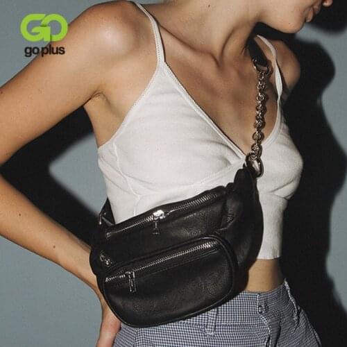 GOPLUS Waist Pack Women Shoulder Bag Brand Designer Womens PU Leather Waist Bag Phone Fanny Pack Chest Bags Crossbody Bag