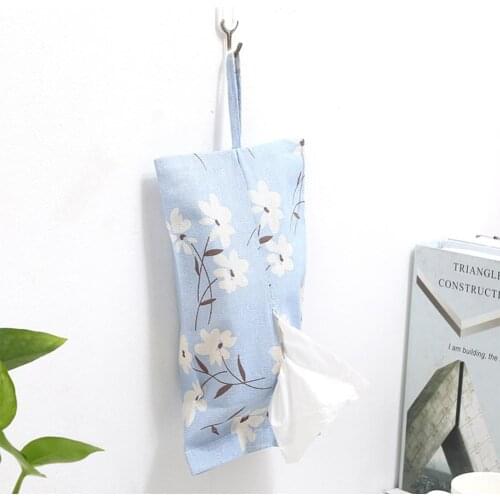 Cotton Linen Tissue Boxes Case Desk Organizer Container Cloth Car Towel Napkin Holder Storage Box Toilet paper Bags Home Decor